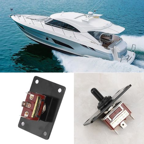 DC12V Wippschalter Ein/Aus Auf/Ab mit Sicherungsautomat für Wohnmobil, Wohnwagen, Boot und Marine (1/5)