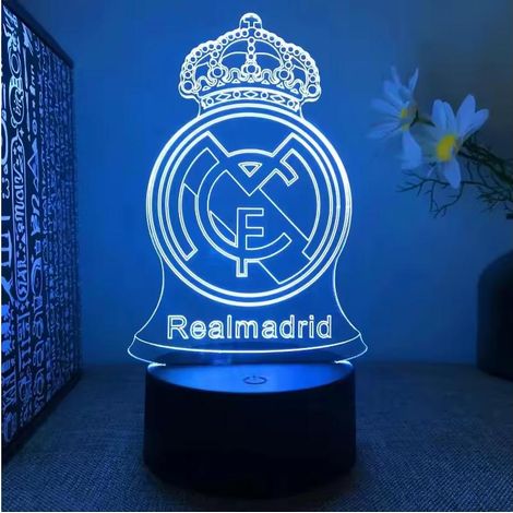 Lampe de table de football Ilusión 3D LED Madrid Barcelona Control Remoto (1/5)