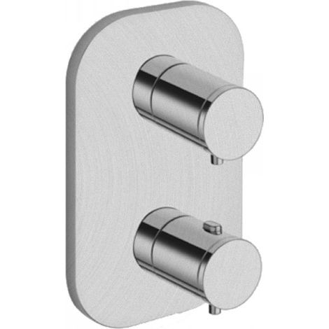 Facade Externe East Side Laiton 2 Sorties Metal Brosse - CRISTINA ONDYNA XT65277