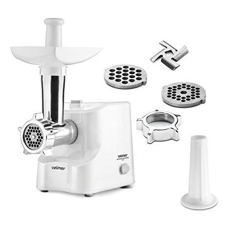 Zelmer ZMM1010B picadora de carne blanca y plateada