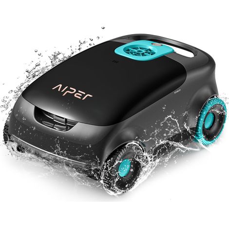 Robot de Piscine sans Fil, Nettoyeur Automatique de Piscine avec Filtration avancée des Particules, 100 à 130 Minutes d'autonomie, Technologie de stationnement Automatique, idéal pour Les (1/5)