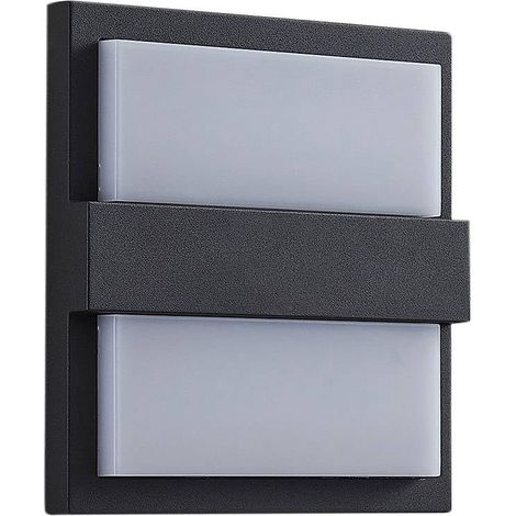 Lucande LED 'Gylfi' in Nero da Alluminio