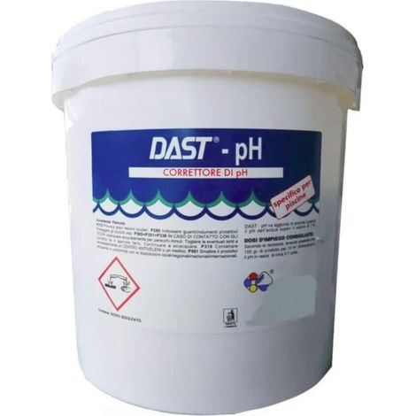 CORRETTORE RIDUTTORE DI PH GRANULARE POLVERE ACQUA PISCINA PISCINE 8 KG DP1