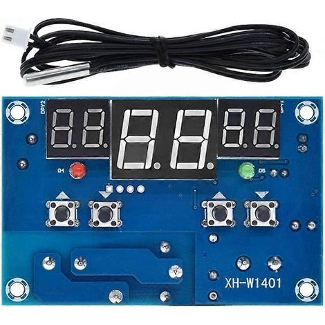Thermostat numérique W1401 avec sonde étanche et affichage LED pour la régulation de circuit (1/5)