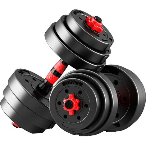 Mcc Direct Space-Saving Adjustable Dumbbell Set with Barbell Converter � One Set, Multiple Workouts, Perfect for Home Gym & Small Apartments 20KG (1/5)