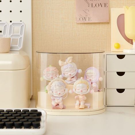 Vitrine de rangement transparente pour poupées, jouets, boîte de rangement pour figurines d'action/jouets/objets de collection (ladre) (1/5)