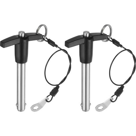2Pcs Goupille de Verrouillage 10mm x 50mm Longueur d'Utilisation (1/5)