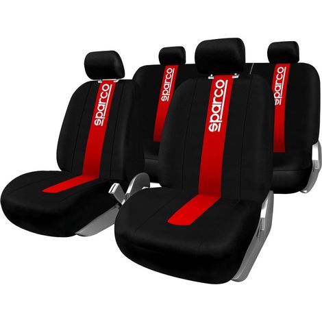 Set completo SPC1011 coprisedili auto universali rossi anteriori e posteriori (1/3)