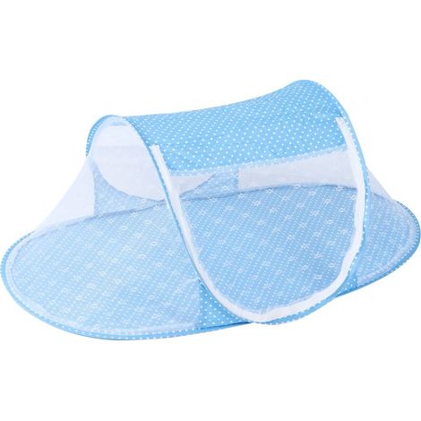 1 moustiquaire pour lit bébé, pliable et portable, filet polyester respirant, avec double fermeture éclair, pour chambre ou voyage (1/5)