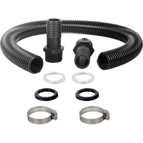 Garden FutureKit de raccordement de tuyau de descente pour tuyau de descente, kit de connexion de citerne d'eau de 38 mm pour joindre 2 réservoirs d'eau, barils de pluie, réservoirs d'eau ensemble – T (1/3)