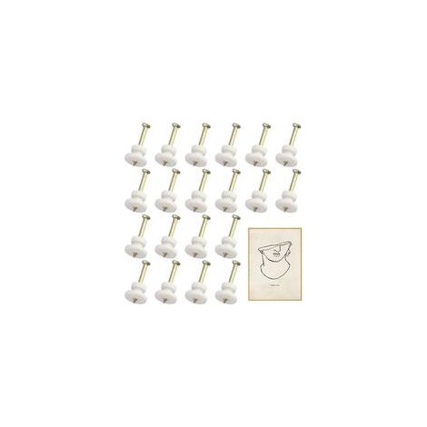 20 Pièces Crochet Mural Accroche Tableau Sans Percer Fixation Murale Sans Percer Crochets Muraux pour Cadre Photo Clous Mural pour Suspendre pour Accrocher des Tableaux (1/5)