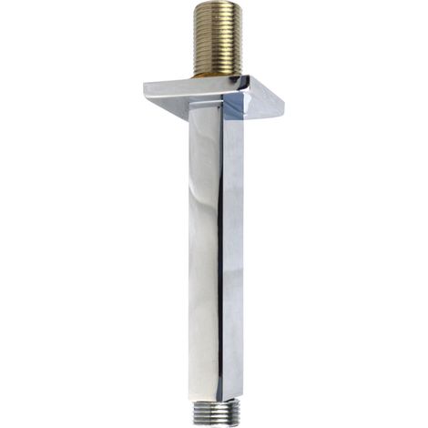 120mm Rectangular Ceiling Shower Arm Chrome (1/3)