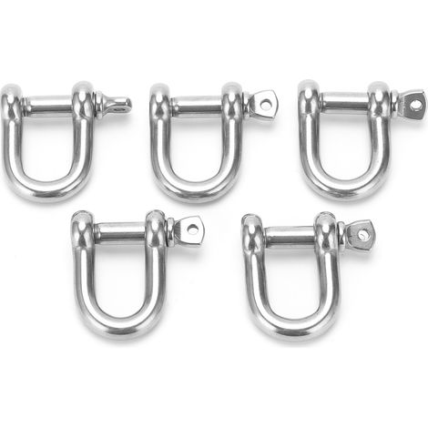 5 Pièces Émerillons à Vis en Acier Inox 304 pour Chaînes et Câbles de Levage (1/5)