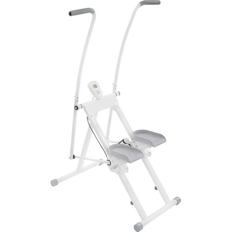 Stepper, Ganzkörpertraining, verstellbarer Pedalwinkel, WEISS (1/2)
