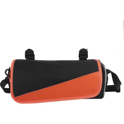 Sacoche de selle cylindrique de 3,5 L avec porte-bagages pour guidon de vélo, compatible avec les UTV, les quads, les vélos et les motos. (1/5)
