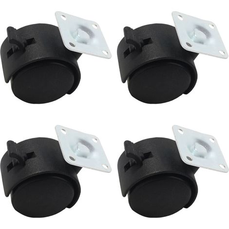 Ruedas giratorias silenciosas para muebles con L