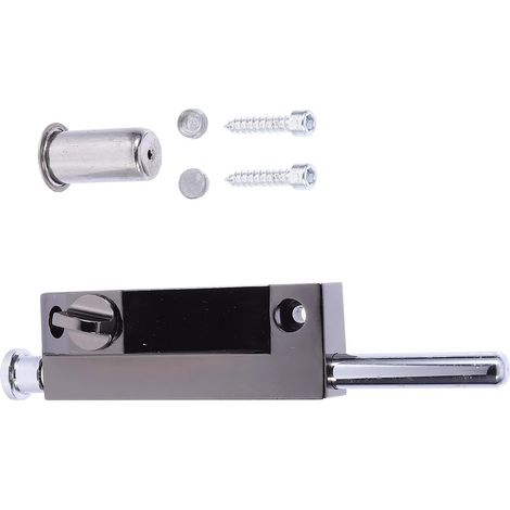 Loquet à Ressort en Alliage de Zinc Noir, Verrou de Pied de Porte (1/5)