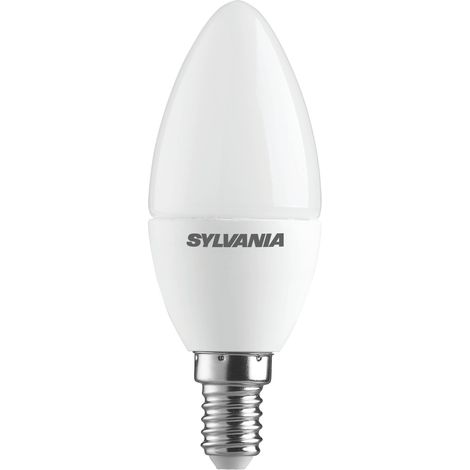 Lampe LED flamme E14 - SYLVANIA - Flamme dépolie - 250 lm - Blanc confort 2500K - Équiv. 25W