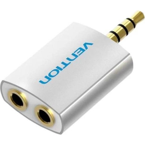 Venzione Adattatore audio BDAW0/ Jack 3,5 maschio - 2x Jack 3,5 femmina/ Bianco