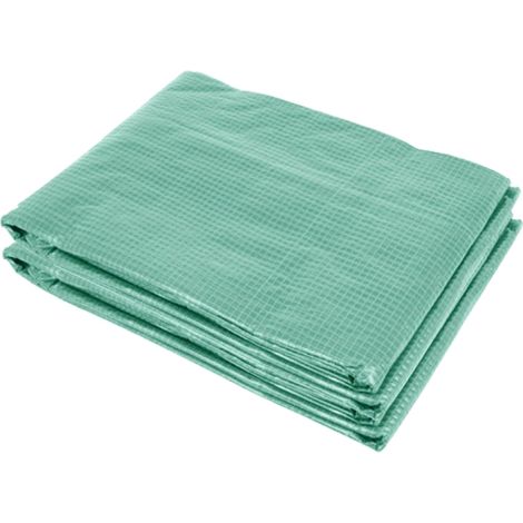 Ersatzfolie aus Polyethylen 300 x 200 x 200 cm für Foliengewächshaus mit 6 Fenstern, grün (1/5)
