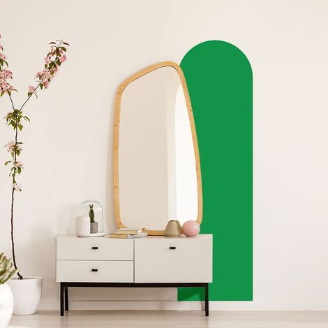 Autocollant Arche Salon Art Moderne et Simple Grand Papier Peint Bohème pour Décoration Salon et Chambre L58 x H140 cm Vert Cactus (1/5)