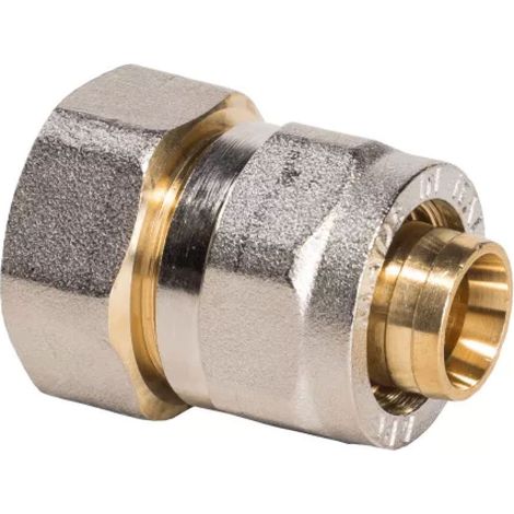 RACCORDO DIRITTO FEMMINA A STRINGERE TRE PEZZI PER TUBO MULTISTRATO MODELLO 702L - 1 Ø26 - APE
