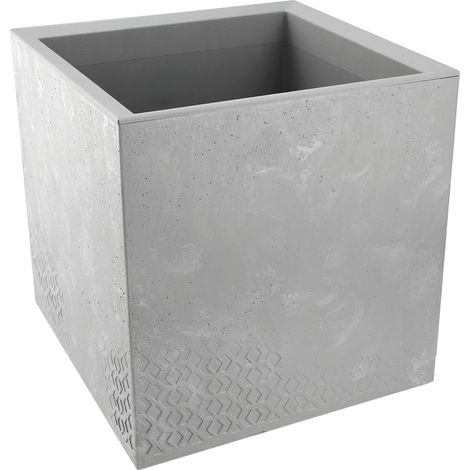 KADAX Pflanzkübel aus Kunststoff, 40 cm, Grau (1/5)