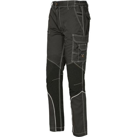 Issaline 8830B-080 Pantalón  trabajo extremadamente elástico gris antracita XXL (1/5)