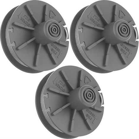 Compatible avec les unités Gardena, compatible avec le coupe-bordures Turbotrimmer 5307-20, kit avec 3 bobines de fil de coupe-bordures. (1/5)