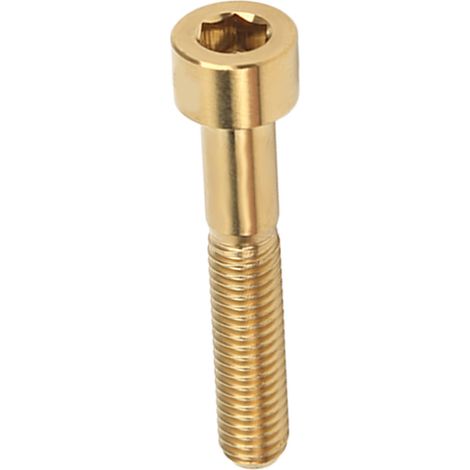 Vis M6x35mm en Alliage de Titane pour Potence de Vélo, Résistante à la Rouille, Dorée pour Cyclisme Extérieur (1/5)