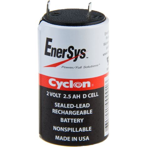 Batteria cilindrica al piombo 2V 2,5Ah