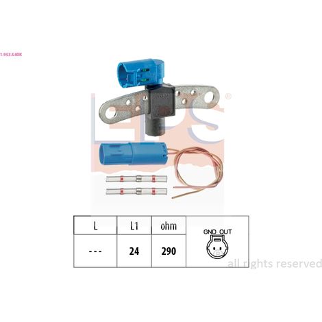 Capteur d'angle, vilebrequin EPS 1.953.540K DACIA 138117 23798-00Q0A 23798-00QAC