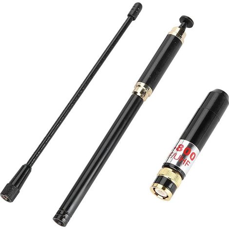 Connecteur Antenne de Remplacement Télescopique Double Bande VHF/UHF 144/430 MHz Rétractable Antenne 33,5 '' pour V80 V82 300 310 320 Talkie Walkies (1/5)
