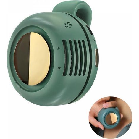 A mini portable fan that is silent, bladeless, 360-degree rotation, rechargeable and energy-efficient. (1/5)