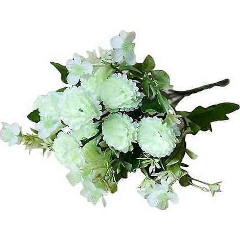 œillet artificiel pour décoration de jardin, arche de fête, mariage ou festival (à faire soi-même).blanc (1/5)