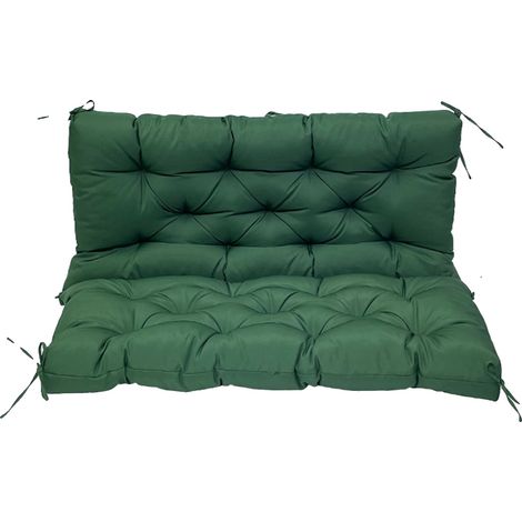 Coussin de siège, étanche, résistant au soleil, vert foncé-a, 150x100CM (1/2)