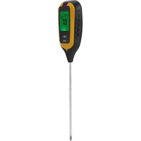 Testeur De Sol - PH Humidité Température Lumière - Pour Jardin Et Plantes Intérieures - 1 Pièce (1/4)