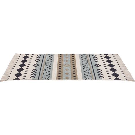 WENKO Tappeto da bagno Bere, realizzato in cotone riciclato certificato, multicolore, cotone multicolore (1/5)