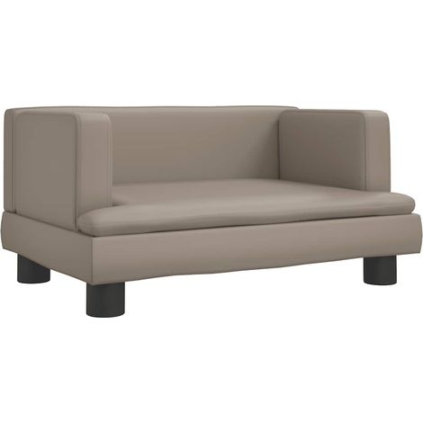 Lit pour chien cappuccino 60x40x30 cm similicuir CFW56679 (1/5)