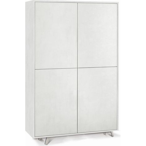 Mobile 4 Ante 108L x 41P x h161 – Finitura Bianco Opaco – Sarmog (1/2)