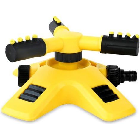 Arrosage Jardin Arroseur Arrosage Automatique Pelouse, Système d'arrosage Rotatif à 3 Bras sur 360 Degrés (1/4)