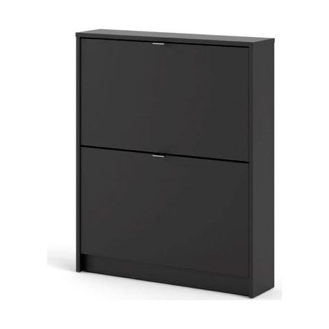 Shane Schuhschrank 2 Klapptüren 1R schwarz matt.
