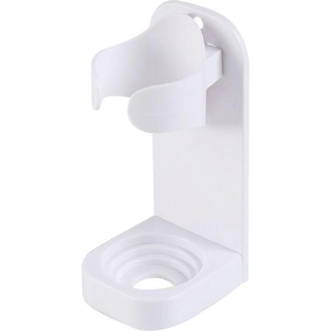 Porte-brosse à dents électrique mural pour salle de bain, support de rangement en plastique, organiseur de base de brosse à dents, fixé au mur. (1/4)
