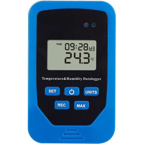 Temperature and humidity range recorder for warehouses. Indoor temperature and humidity switch. High-quality ABS material.