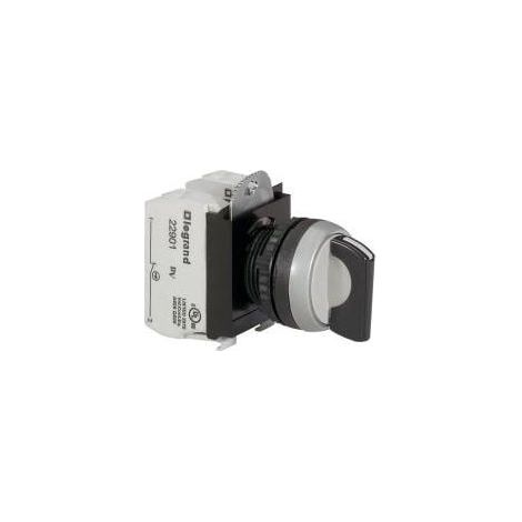 Bouton tournant non lumineux à manette IP69 Osmoz complet - 3 positions fixes - LEGRAND