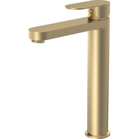 Balterley Trescott Round Tall Mono Basin Mixer Tap - Brushed Brass (1/5)