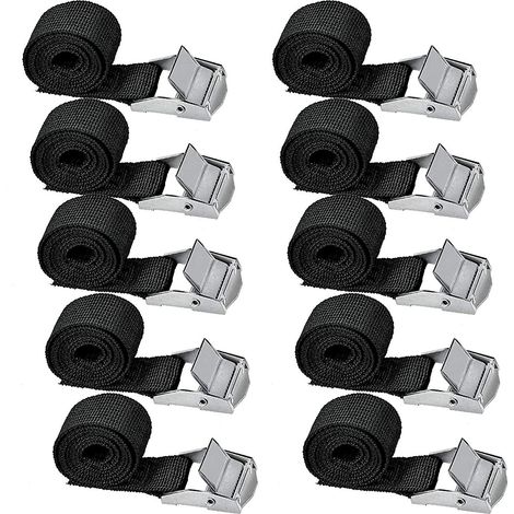 Sangles d'arrimage pour kayaks avec boucle à verrouillage rapide pour bagages sur barres de toit de voiture (1/4)