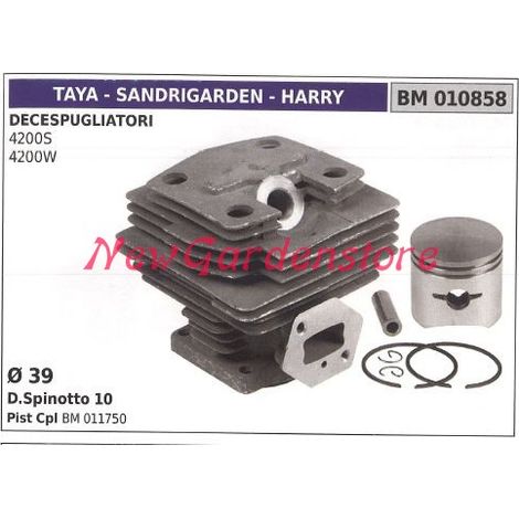 Cilindro pistone segmenti TAYA motore decespugliatore 4200S 4200W 010858