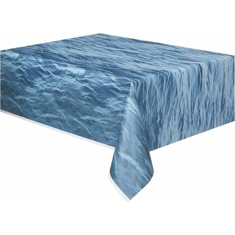 50274 – Kunststofftischdecke – 2,74 m x 1,37 m – Design: Meereswellen