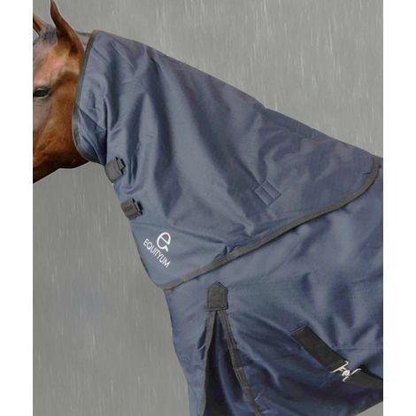 XL, BLU SCURO: Copricollo da paddock per coperta Equiityum imbottito 200 g tessuto esterno 1200 D